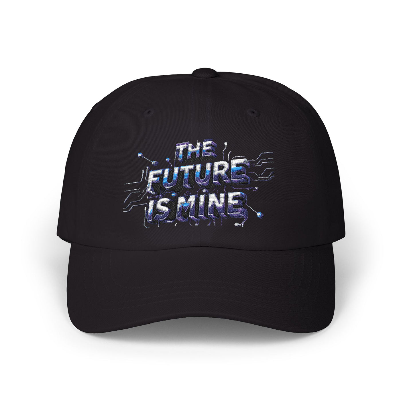 The Future is Mine Classic Dad Cap - Trendy White Cap for Empowerment and Style