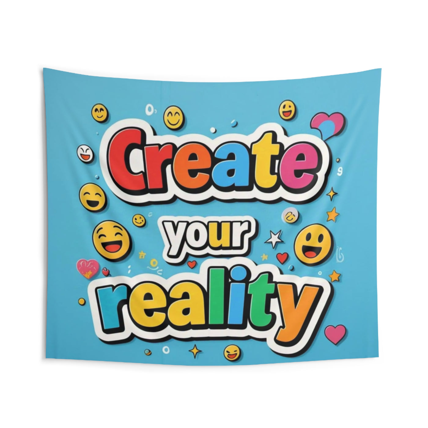 Inspirational Indoor Wall Tapestry - 'Create Your Reality' Home Decor