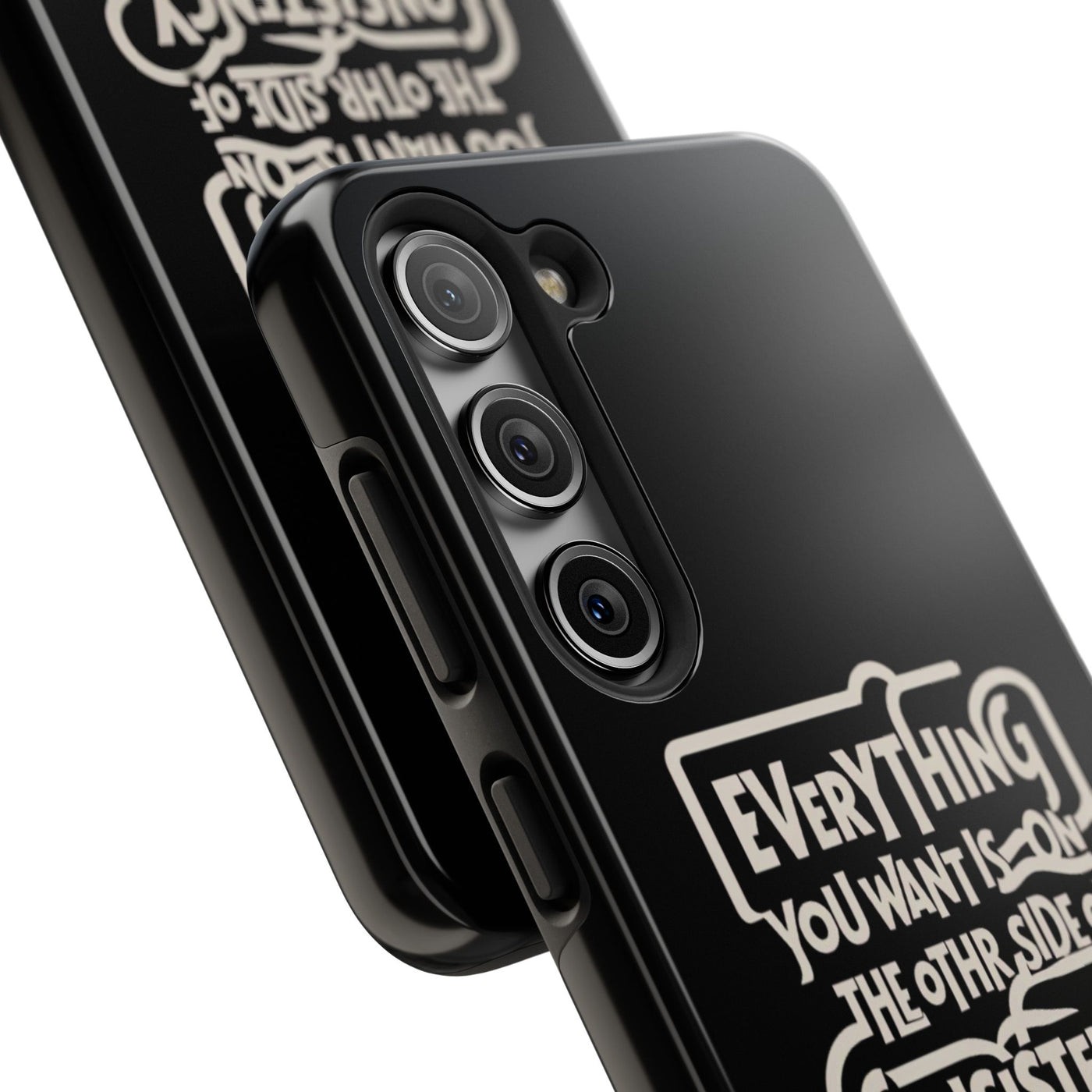 Motivational Tough Phone Case - "Everything You Want is on the Other Side of Consistency"