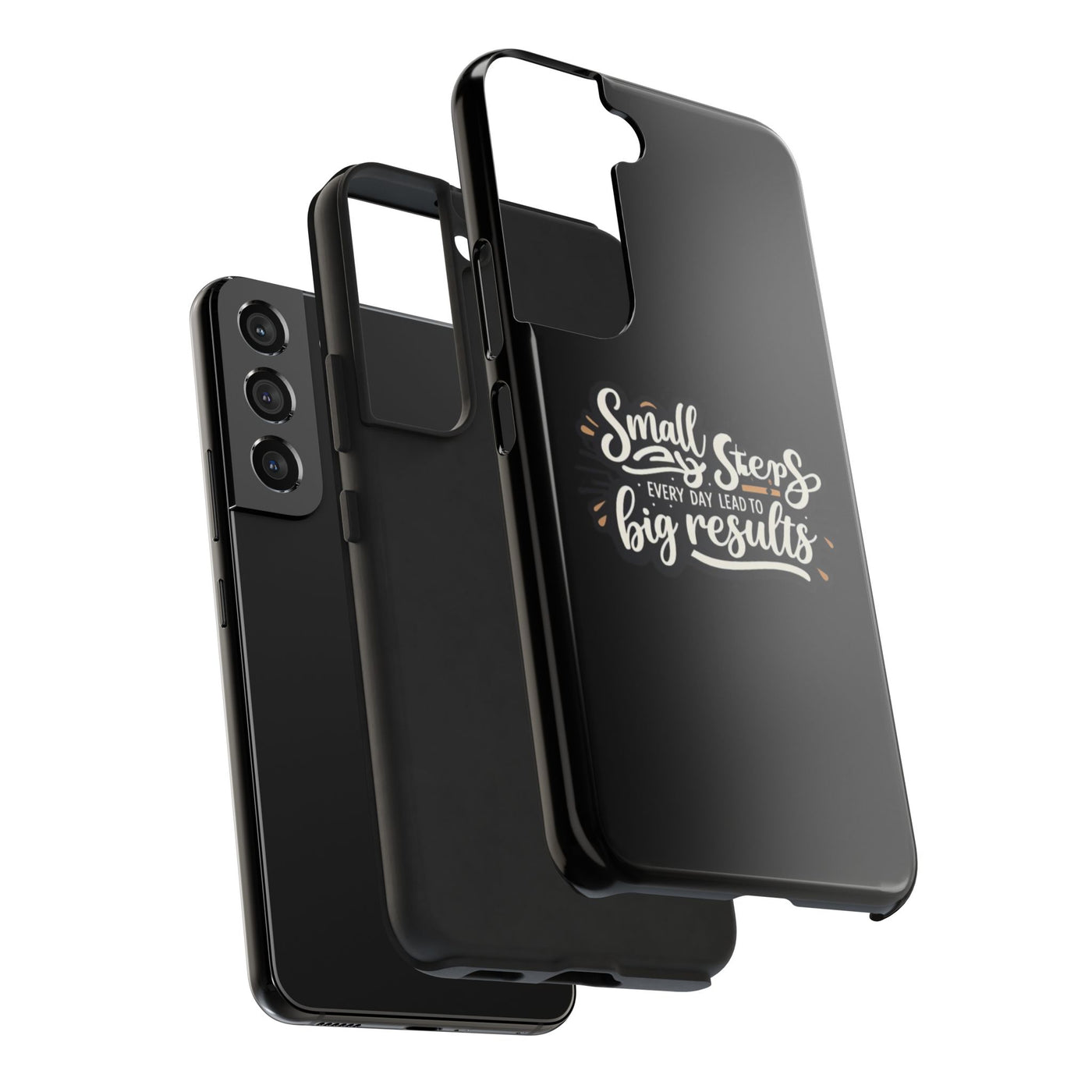 Motivational Tough Phone Case - 'Small Steps, Every Day Leads to Big Results'