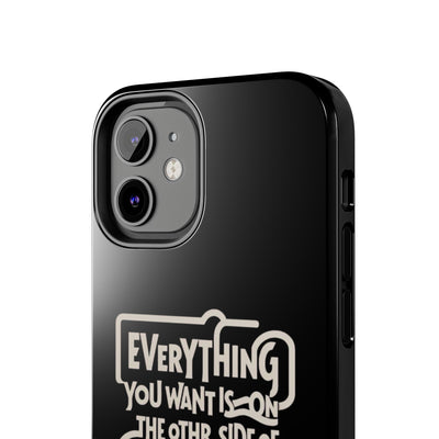 Motivational Tough Phone Case - "Everything You Want is on the Other Side of Consistency"