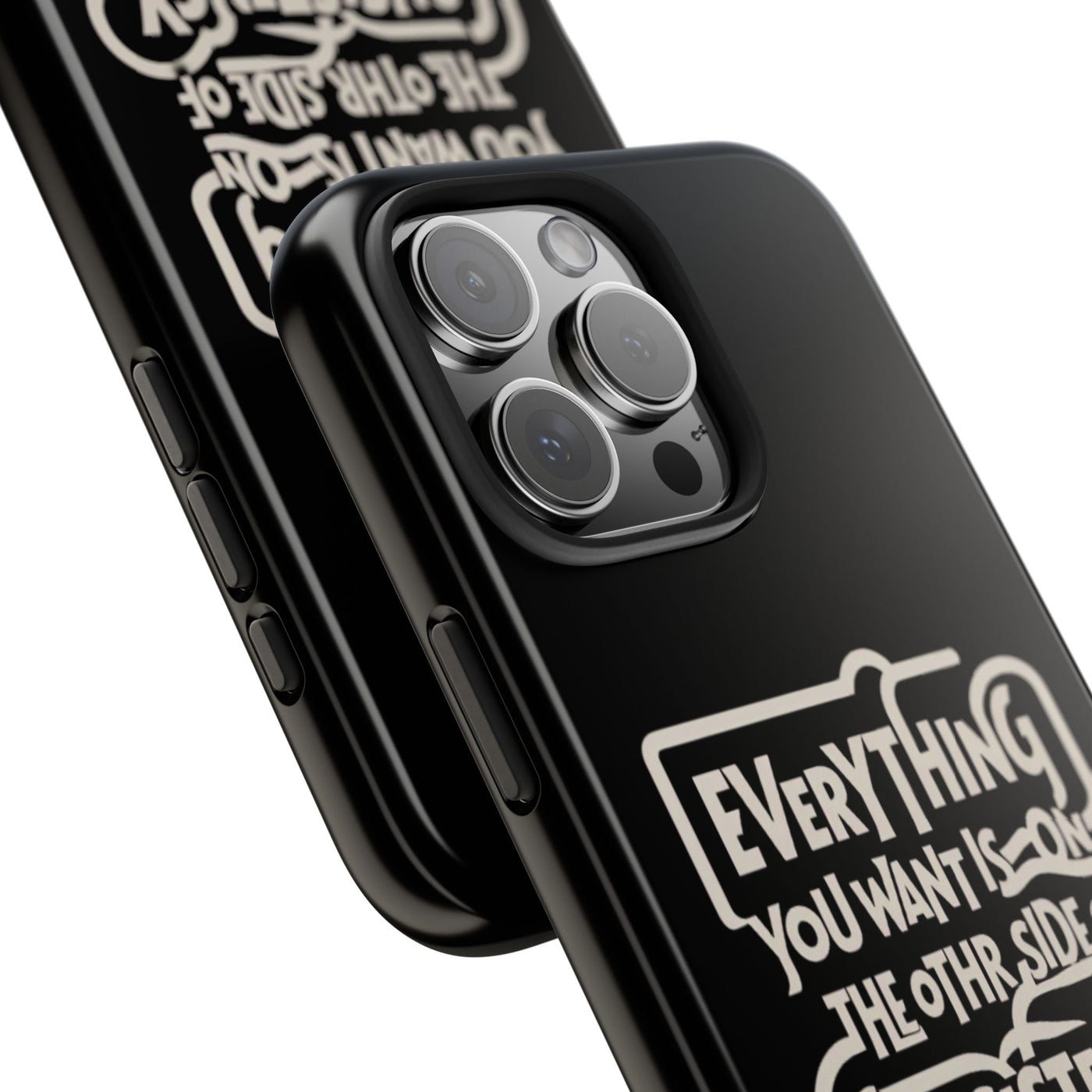 Motivational Tough Phone Case - "Everything You Want is on the Other Side of Consistency"