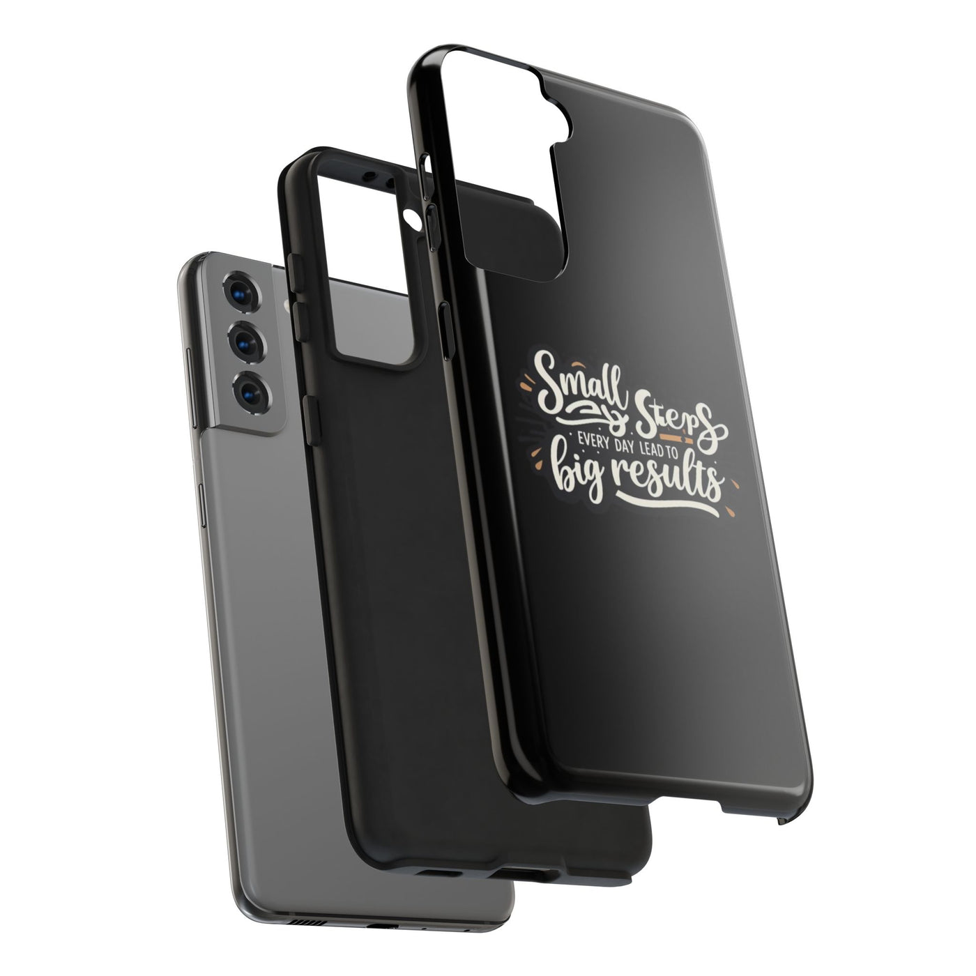 Motivational Tough Phone Case - 'Small Steps, Every Day Leads to Big Results'