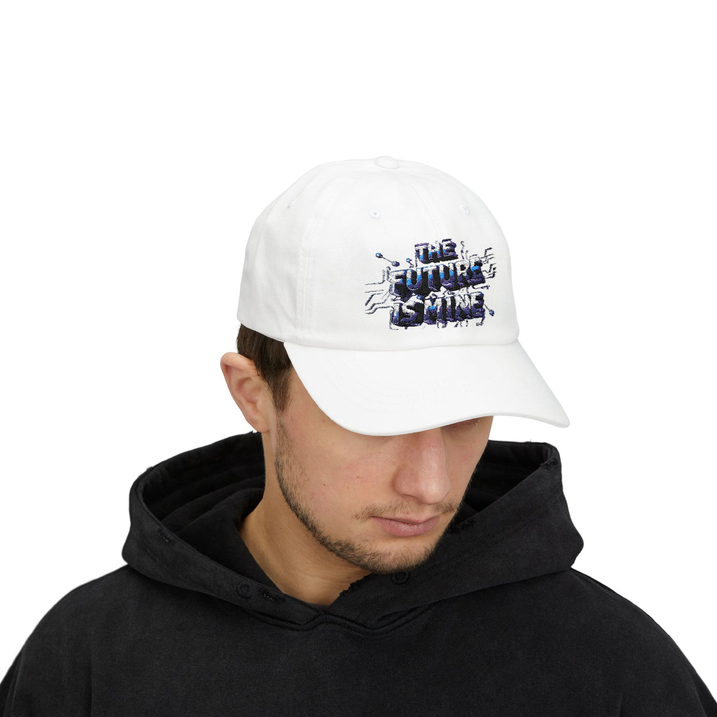 The Future is Mine Classic Dad Cap - Trendy White Cap for Empowerment and Style