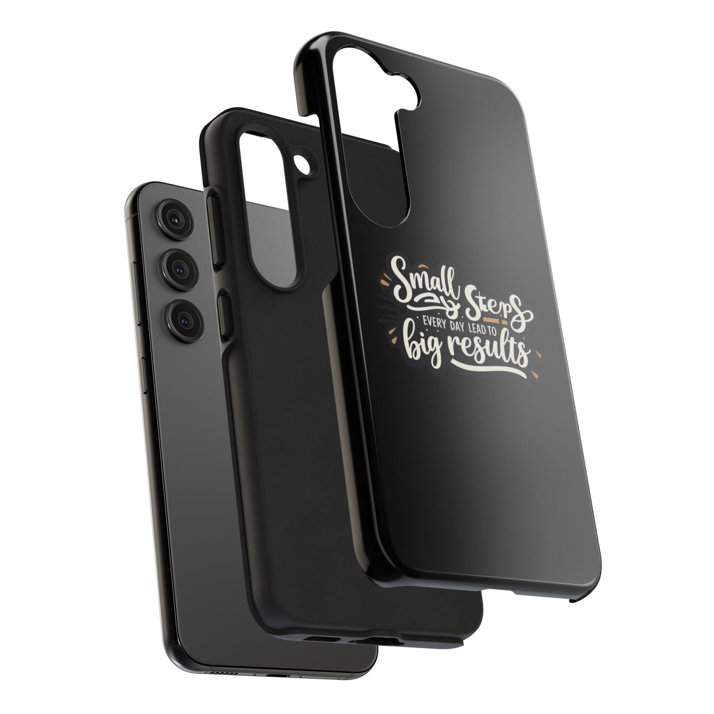 Motivational Tough Phone Case - 'Small Steps, Every Day Leads to Big Results'