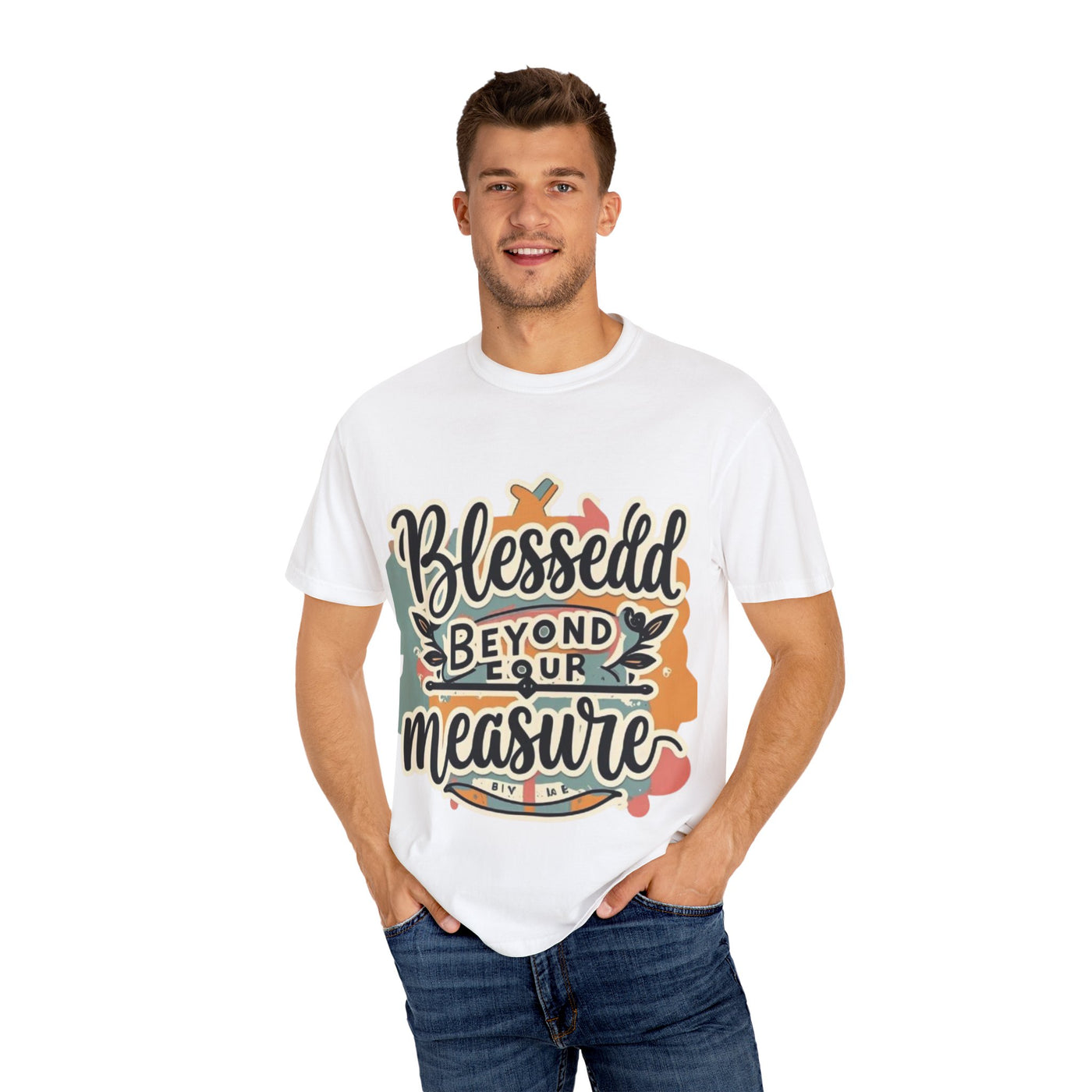 Blessed Beyond Measure Unisex Garment-Dyed T-Shirt