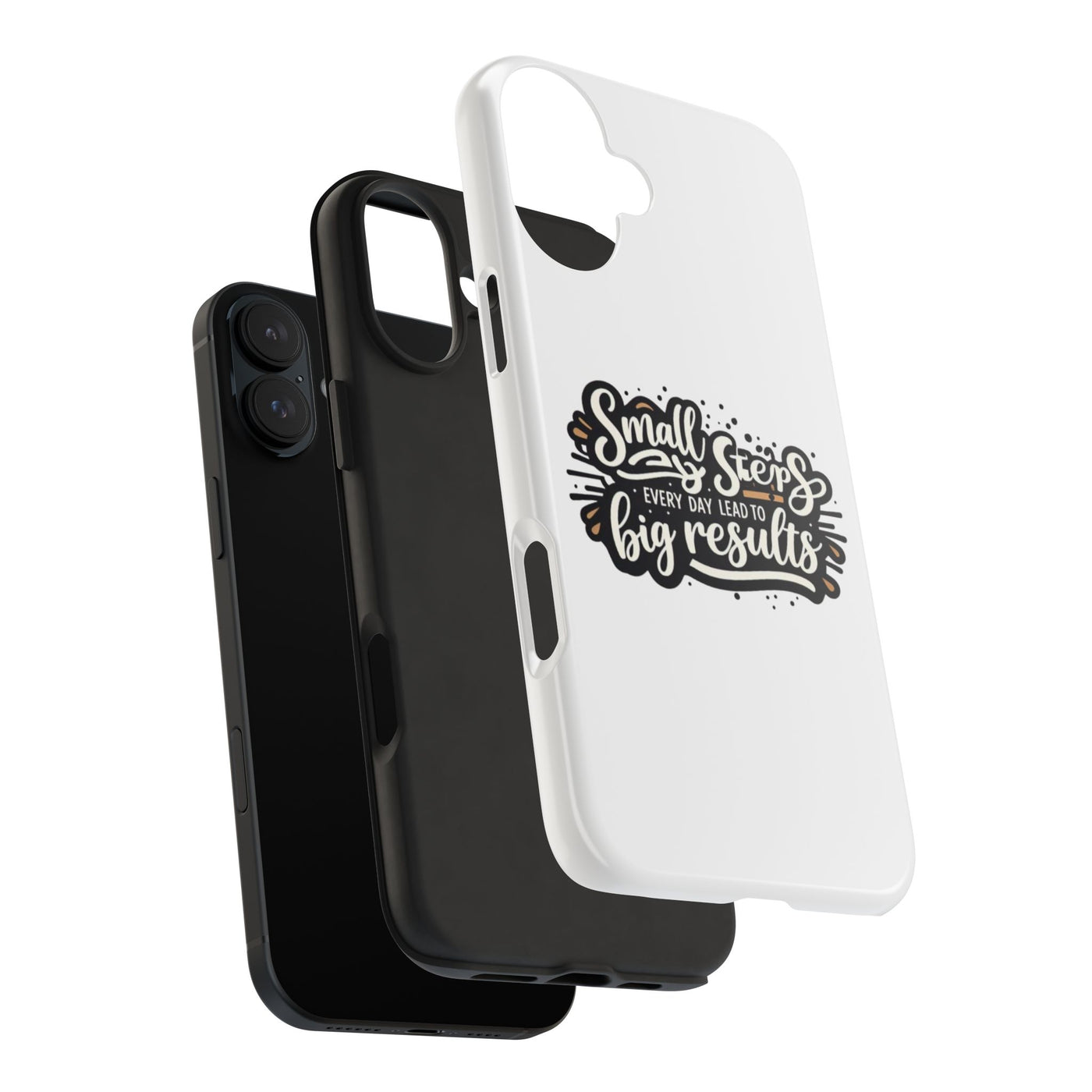 Motivational Tough Phone Case - "Small Steps Every Day Lead to Big Results"