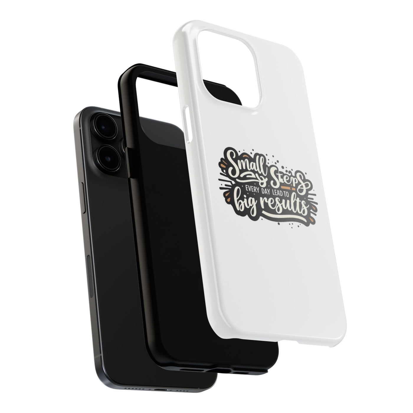 Motivational Tough Phone Case - "Small Steps Every Day Lead to Big Results"