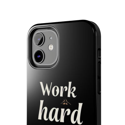 Inspirational Tough Phone Case - "Work Hard in Silence, Let Success Make the Noise"