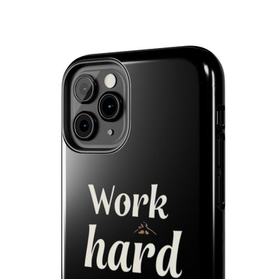 Inspirational Tough Phone Case - "Work Hard in Silence, Let Success Make the Noise"