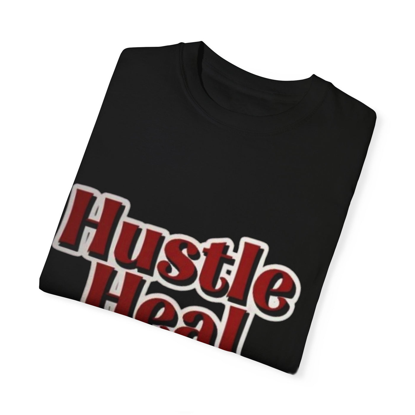 Hustle Heal Repeat Unisex Garment-Dyed T-Shirt - Motivational Tee for Entrepreneurs and Wellness Enthusiasts