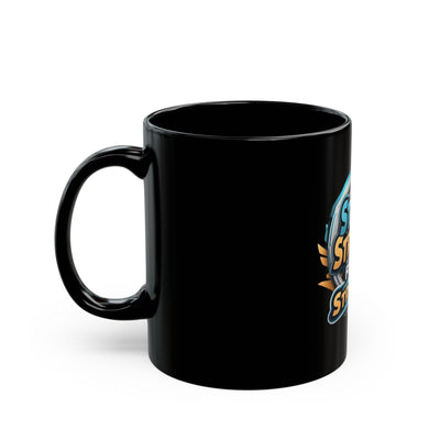 Empowering Black Mug - "Start Strong, Finish Stronger" - Perfect for Motivation and Gifting