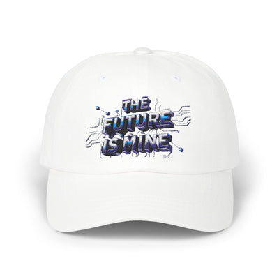 The Future is Mine Classic Dad Cap - Trendy White Cap for Empowerment and Style