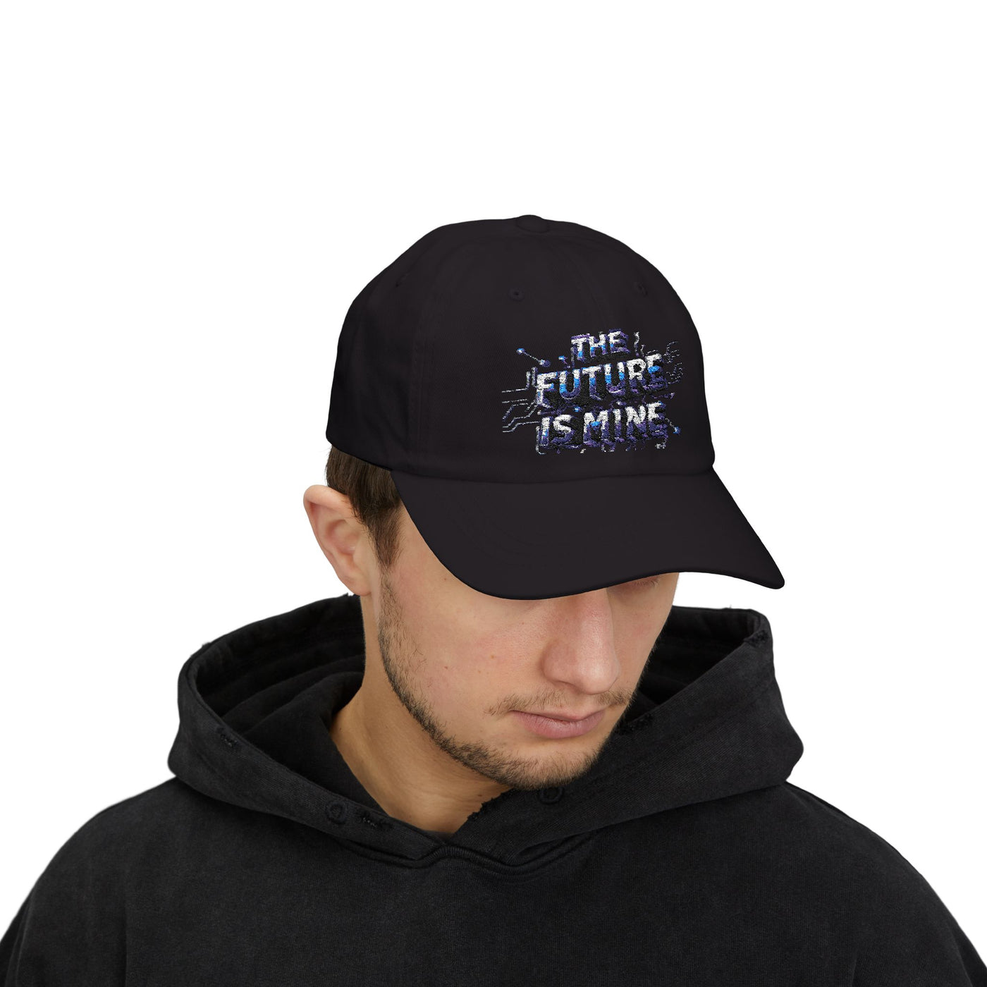 The Future is Mine Classic Dad Cap - Trendy White Cap for Empowerment and Style