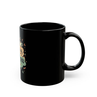 Inspirational Black Mug - "Dream Big, Sip Slow" - Perfect for Coffee Lovers