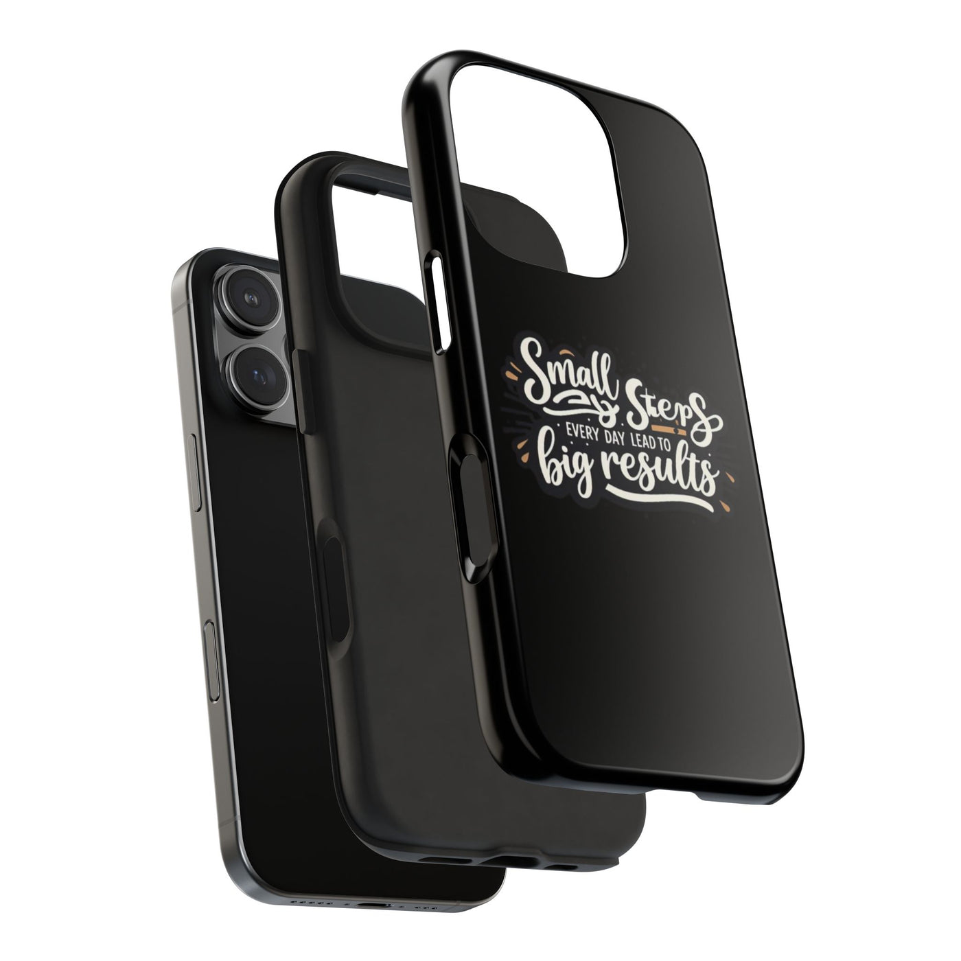 Motivational Tough Phone Case - 'Small Steps, Every Day Leads to Big Results'