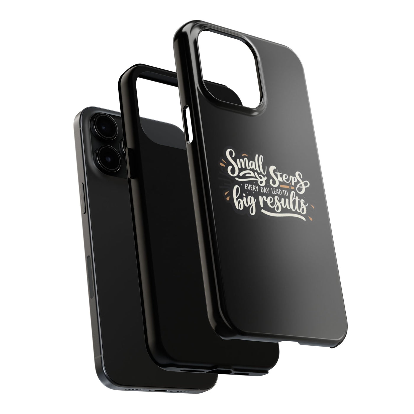 Motivational Tough Phone Case - 'Small Steps, Every Day Leads to Big Results'