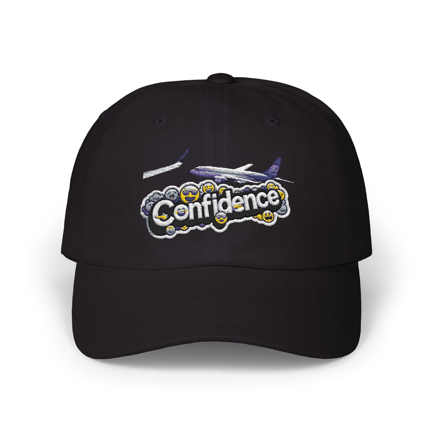 Confidence Embroidered Classic Dad Cap - Stylish and Casual Headwear