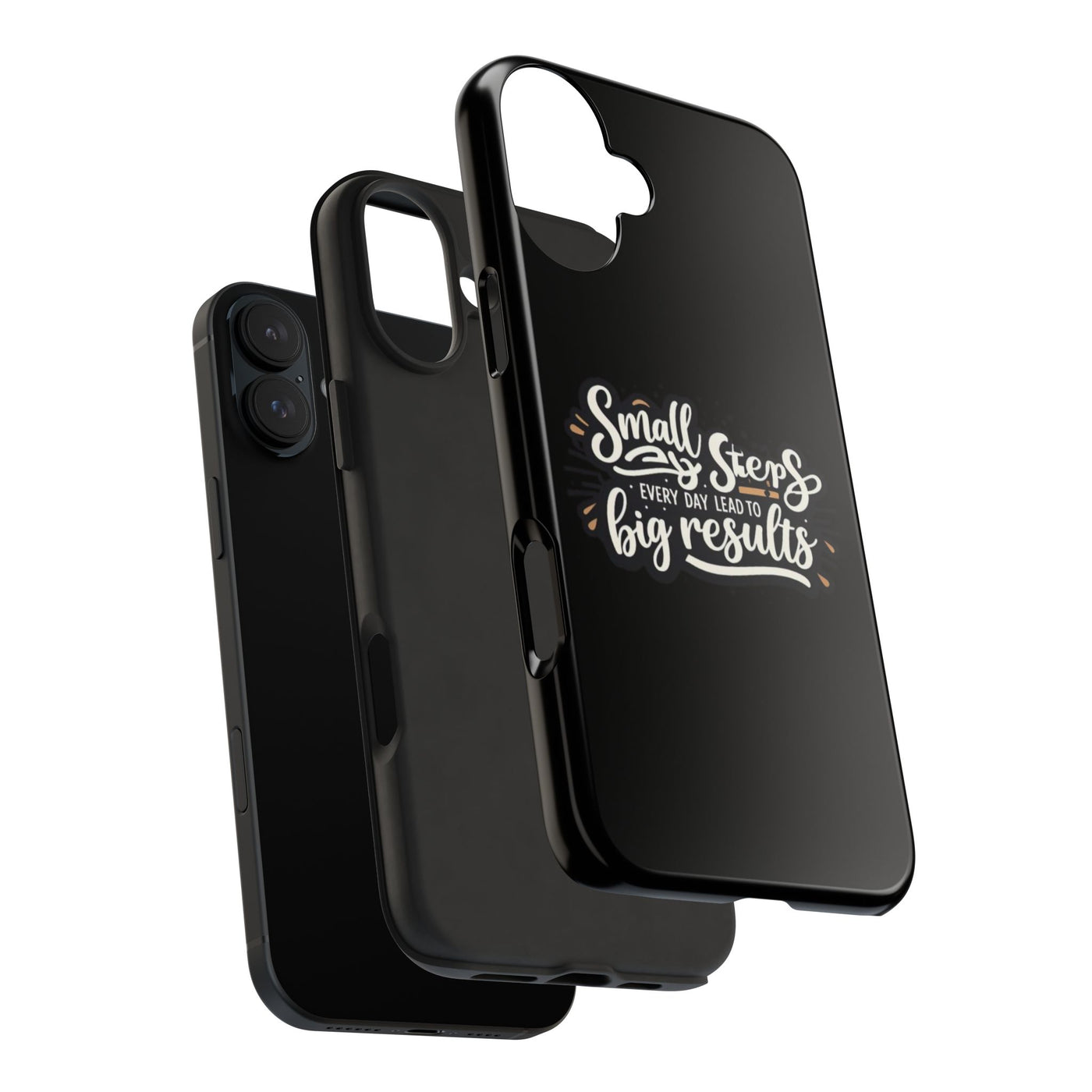 Motivational Tough Phone Case - 'Small Steps, Every Day Leads to Big Results'