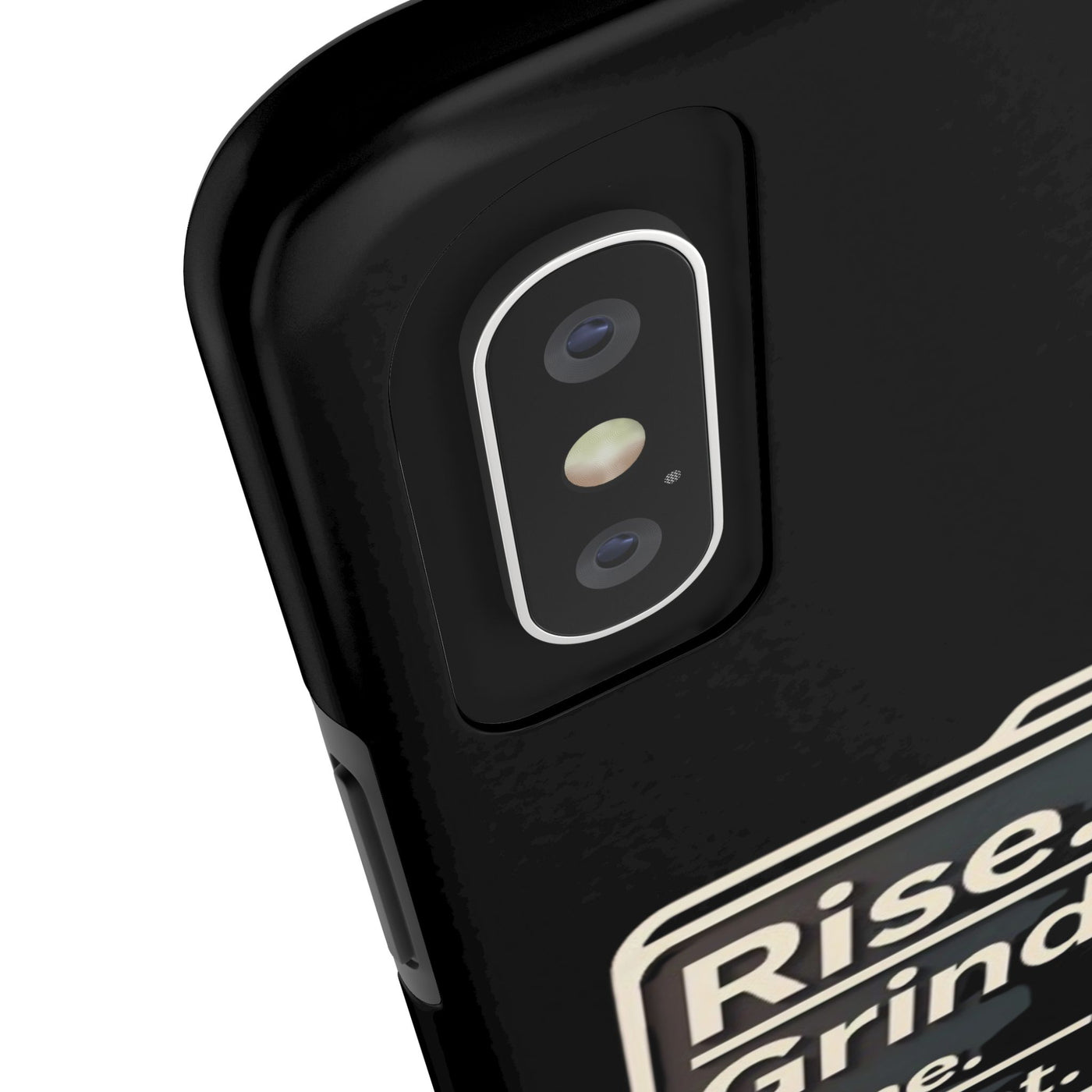 Motivational Tough Phone Case - 'Rise. Grind. Shine. Repeat.' - Durable Protection for Hustlers