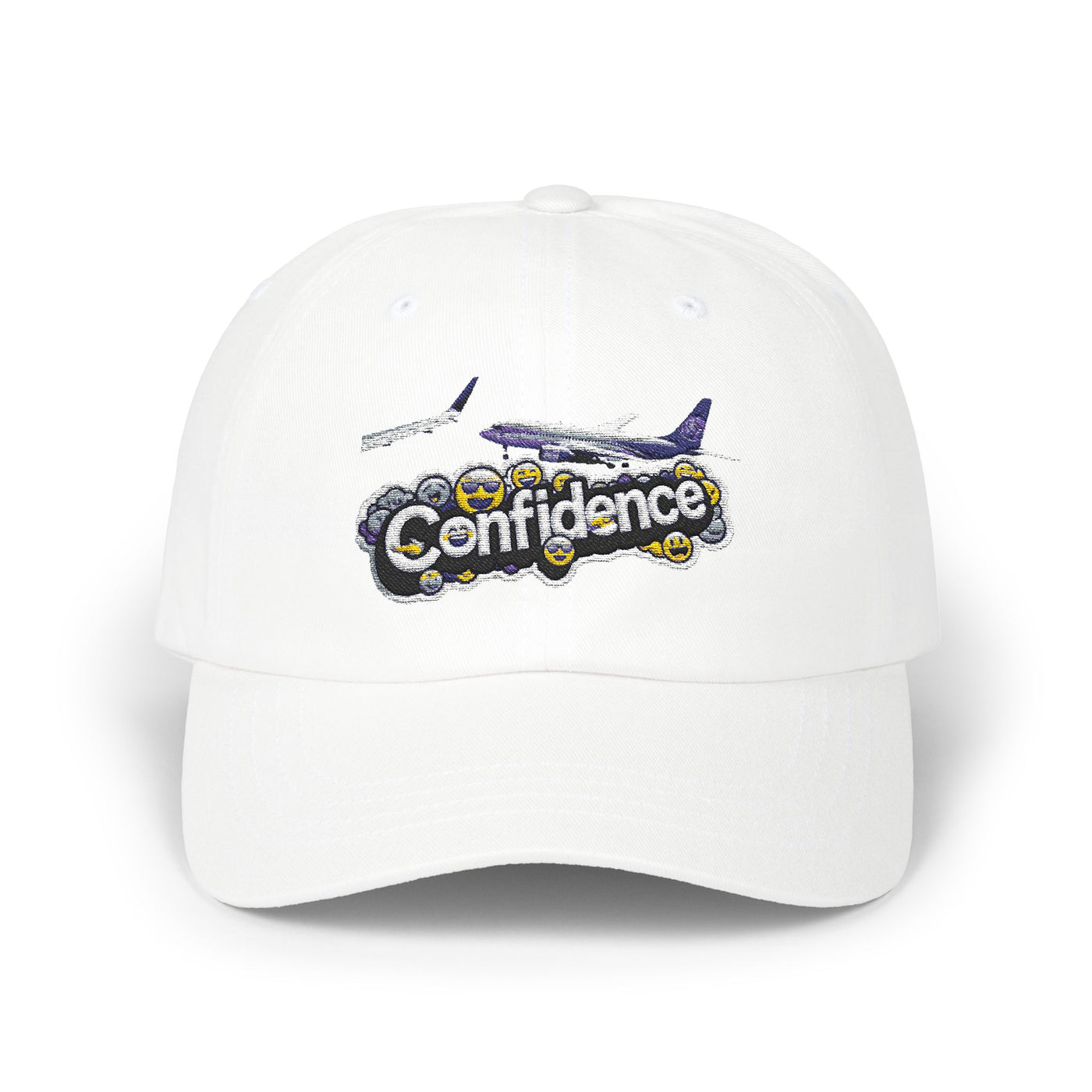 Confidence Embroidered Classic Dad Cap - Stylish and Casual Headwear